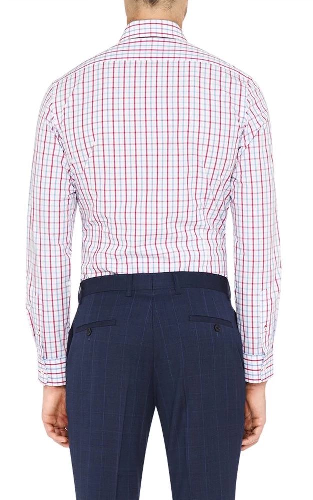 Oxford Men's Beckton Check Shirt Pink/ - Pink/Blue 5 Oxford Men's Beckton Check Shirt Pink/ - Pink/Blue - Image 5