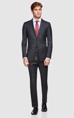 Oxford Men's New Hopkins Wool Suit Jacket - Charcoal -Fashion Menswear Shop 6e249e16237865a0b195381dbeee1263