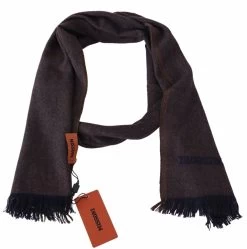 Missoni Brown 100% Cashmere Unisex Neck Wrap Fringes Scarf -Fashion Menswear Shop 6eeb1f9fa47b79279859f4d1eef44ecb