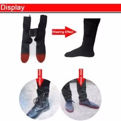 Beakey Electric Heated Socks Boots Feet Rechargeable Suitable Skiing Outdoors -Fashion Menswear Shop 6eec91b679f81c13c9c377410debddfe