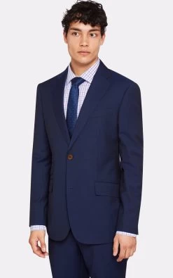 Oxford Men's Marlowe Wool Suit Jacket - Navy -Fashion Menswear Shop 6ff218193577c6a825df50813a227a3a