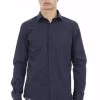 Baldinini Trend Blue Cotton Shirt