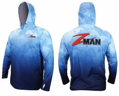 Medium Zman Adults Hooded Long Sleeve Tournament Fishing Shirt