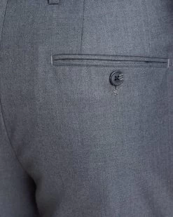 Oxford Men's Byron Wool Stretch Suit Trousers - Grey -Fashion Menswear Shop 7175c59b8bf4322a1d5e01641a72ea1e
