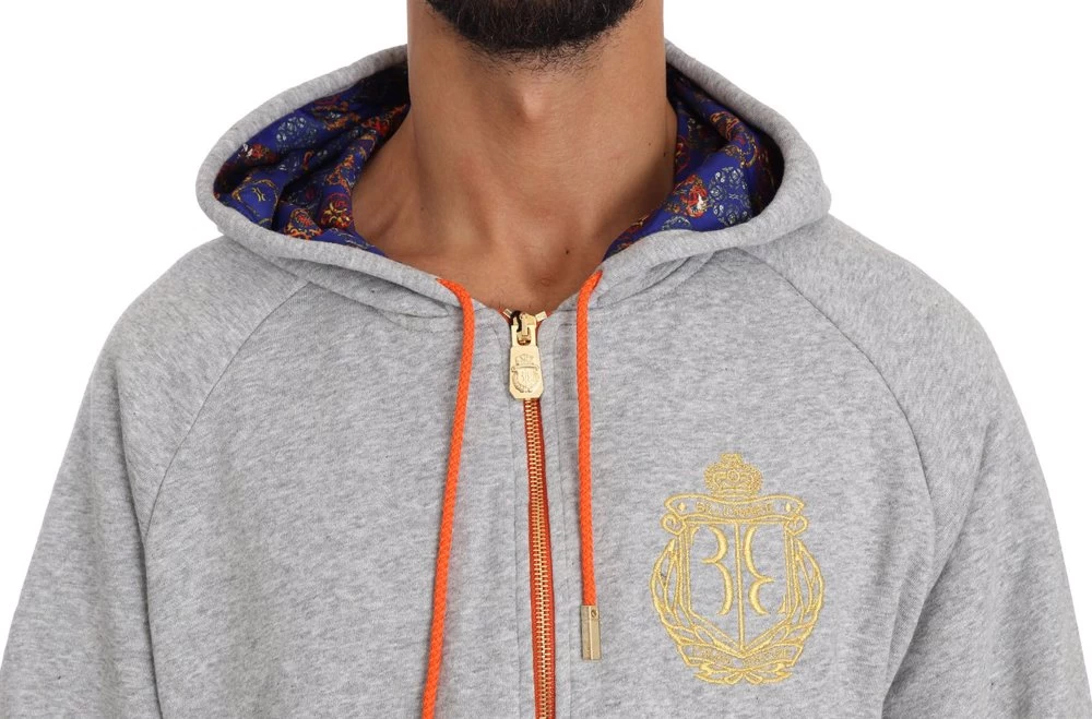 Billionaire Italian Couture Gray Cotton Sweater Pants Tracksuit 7 Billionaire Italian Couture Gray Cotton Sweater Pants Tracksuit - Image 7