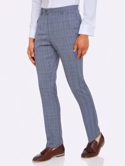 Oxford Men's Hopkins Wool Suit Trousers - Pale Blue -Fashion Menswear Shop 74292f41e84070deb9290546333d11d1