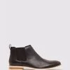 Oxford Men's Stuart Leather Chelsea Boots - Black