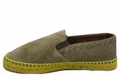 Bottega Veneta Men's Tan Suede Woven Slip On Shoe -Fashion Menswear Shop 753fbdecd387e6b854e8f189f1b27584