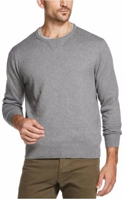 Weatherproof Mens Vintage Pullover Sweater, Grey