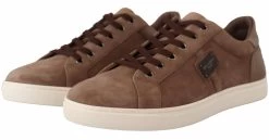 Dolce & Gabbana Brown Suede Leather Sneakers Shoes -Fashion Menswear Shop 76b12a267802843d353475eb3d056d64