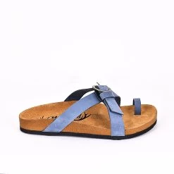 Moosefield Men's Leather Sandals - Blue