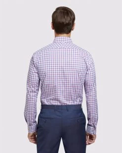 Oxford Men's Beckton Checked Shirt - Red/Blue -Fashion Menswear Shop 796d03df087957a9aebc3bd15334b6e8