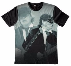 ACDC Sublimated Angus On Guitar T-Shirt