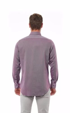 Bagutta Burgundy Cotton Shirt -Fashion Menswear Shop 7b5b9173283d766eef1aabf7dc4ee93f
