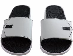 BR Sport Utah Mens Brazilian Comfort Slides Sandals With Massage Balls - White/Black -Fashion Menswear Shop 7c1d5d7430651a4e5ff6eb77a1f1c64b
