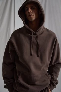 Factorie Original Oversized Hoodie Brown -Fashion Menswear Shop 7c6de33056c1d04a7f4102b842ed2c94