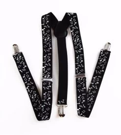 Mens Adjustable Black With White Music Notes Patterned Suspenders 9 Mens Adjustable Black With White Music Notes Patterned Suspenders -Fashion Menswear Shop 7cec6b7ff6c6e8f736918dd701173368