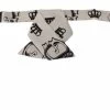 Dolce & Gabbana White Crown Pattern Adjustable Neck Papillon Bow Tie