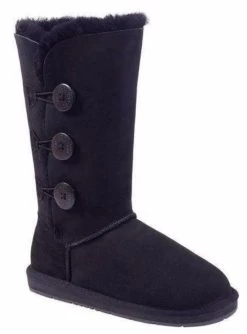 Merino Craft Tall Three Button UGG - Black