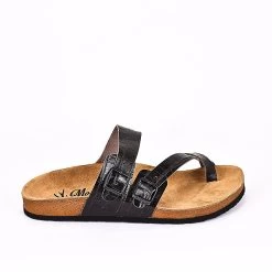 Moosefield Men's Mayari Leather Sandals - Dark Brown