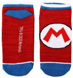 Super Mario Bros. Character Icons 5-Pair Ankle Sock Set -Fashion Menswear Shop 7eafb8d63497cccf1086f97d0155180b