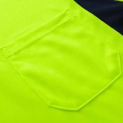 HI VIS Polo Shirts Short Sleeve Work Tops Tee Tradie Safety Workwear Reflective - Fluro Yellow / Nav -Fashion Menswear Shop 7ed0694c55822dc996cbe2f3b45a6d98