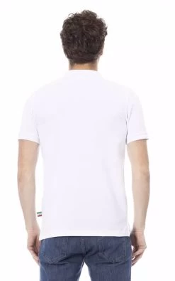 Baldinini Trend White Cotton Polo Shirt -Fashion Menswear Shop 7f509a292494d29a90fc2a3f6733ce49