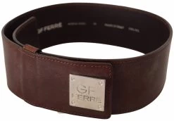 Costume National Belt Black Leather Silver Buckle Waist Belt -Fashion Menswear Shop 7fced961319616d108ed3e9a23090e28