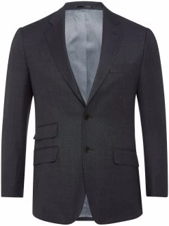 Oxford Men's Marlowe Wool Suit Jacket - Charcoal -Fashion Menswear Shop 80101e6a515032f095815fef49e8af13