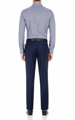 Oxford Men's Trafalgar Cutaway Collar Shirt - Navy -Fashion Menswear Shop 805d921eb97249046db53053417b145f