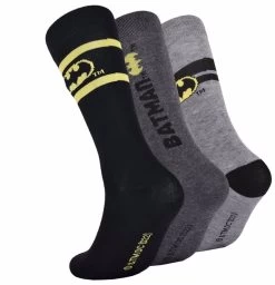 DC COMICS Batman Icons Crew Socks Boxed Set Of 3 Pairs -Fashion Menswear Shop 809155120761f769bf698c08fafbf8a7