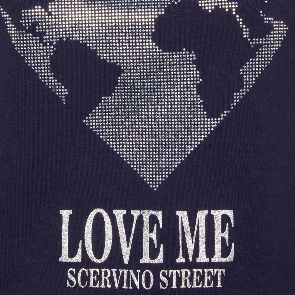 Women Scervino Street Blue Cotton Sweater 3 Women Scervino Street Blue Cotton Sweater - Image 3