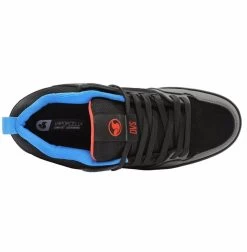 Mens DVS Comanche 2.0- Charcoal Fiery Red Blue Nubuck -Fashion Menswear Shop 8143c7335f6f4f9fd0f25e8397da4140