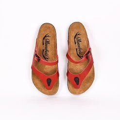 Moosefield Men's Boston Leather Sandals - Red -Fashion Menswear Shop 81dfd58f58c3f1e235e20d3adfef4336