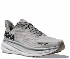 HOKA Clifton 9 Shoe - Harbor Mist/Black - Mens Shoes -Fashion Menswear Shop 81ffa80f0423f1bba49c89cea841b073