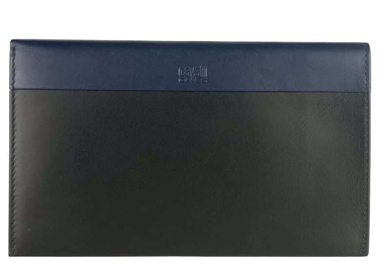 Cavalli Class Blue Calfskin Wallet 1 Cavalli Class Blue Calfskin Wallet