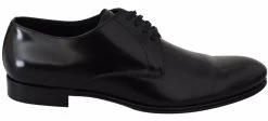 Dolce & Gabbana Derby Napoli Black Leather Dress Formal Shoes