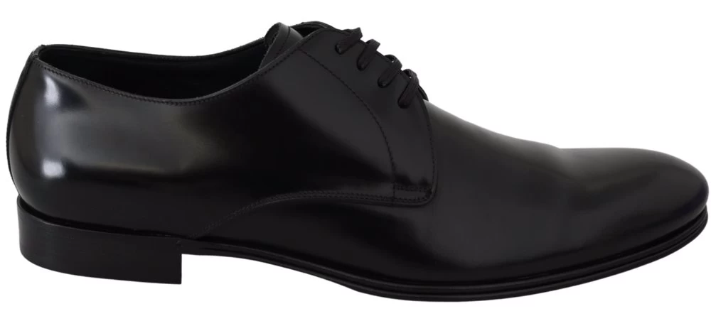 Dolce & Gabbana Derby Napoli Black Leather Dress Formal Shoes 1 Dolce & Gabbana Derby Napoli Black Leather Dress Formal Shoes