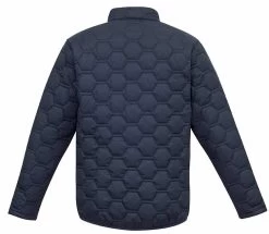 Syzmik Unisex Hexagonal Puffer Jacket - Yellow/Navy -Fashion Menswear Shop 8410e531cb245f0ef824eb3dc5e688d4