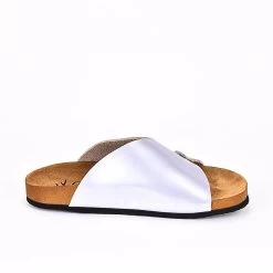 Moosefield Men's Leather Sandals - Silver -Fashion Menswear Shop 84195da04b2281ead7b210838e522016