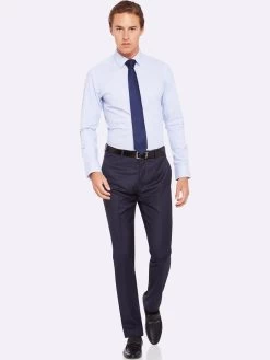 Oxford Men's Beckton Mini Squares Shirt - Blue -Fashion Menswear Shop 844f5539d6d480ea3cdaa0f0b9ff81e4