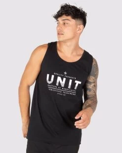 Mens Unit Bermuda Singlet - BLACK -Fashion Menswear Shop 8471caaac697df619dabee34ccf4a17a