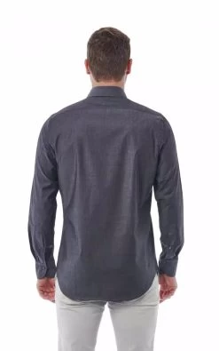 Bagutta Gray Cotton Shirt -Fashion Menswear Shop 84d878f1fdde6799e3e7d9cf297c625a