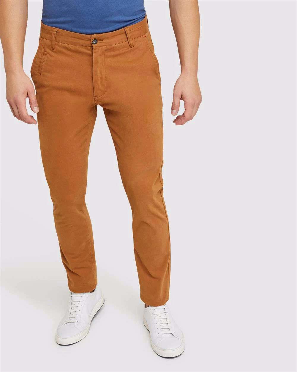 Oxford Men's Stretch Skinny Fit Chinos - Spice 4 Oxford Men's Stretch Skinny Fit Chinos - Spice - Image 4