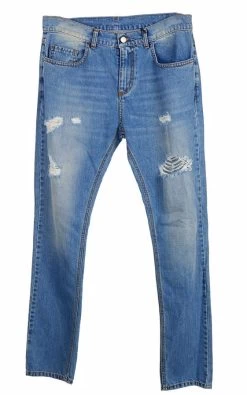 Comme Des Fuckdown Blue Cotton Jeans & Pant