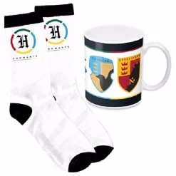 Warner Bros Harry Potter Ceramic Coffee Mug Cup And Jacquard Knit Socks