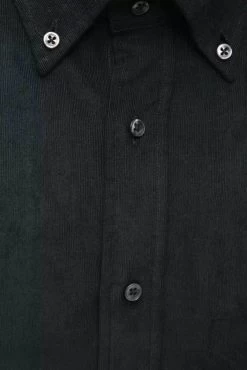 Robert Friedman Black Cotton Shirt -Fashion Menswear Shop 86e66466e5208fdf8759b569ffc22311