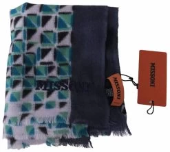 Missoni Multicolor Patterned Cashmere Unisex Neck Scarf -Fashion Menswear Shop 893f4989294e180513b63034c5e983fb