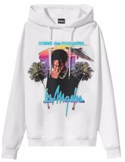 Comme Des Fuckdown White Cotton Sweater