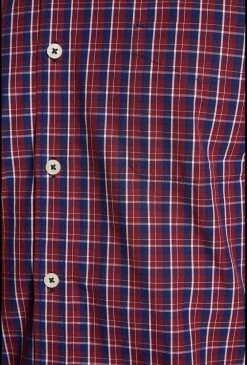 Oxford Men's Stratton Regular Fit Checked Shirt - Red -Fashion Menswear Shop 8c0101ded1ccd984e11e3569b22909cb